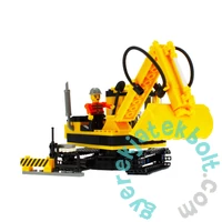 AlleBlox - ConstruczionCrew Lánctalpas kotrógép 264 db-os építőkocka játékszett (AB5007)