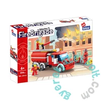 AlleBlox - Fire Brigade Tartályos tűzoltóautó 299 db-os építőkocka játékszett (AB1013)