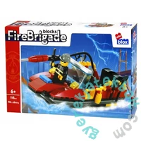 AlleBlox - Fire Brigade Tűzoltó csónak 118 db-os építőkocka játékszett (AB1014)