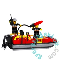 AlleBlox - Fire Brigade Tűzoltó csónak 118 db-os építőkocka játékszett (AB1014)