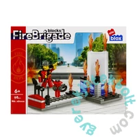 AlleBlox - Fire Brigade Tűzoltó járművek tűzoltó 96-104 db-os építőkocka játékszett (AB1006)