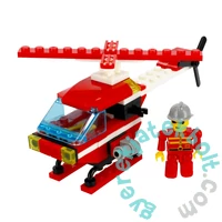 AlleBlox - Fire Brigade Tűzoltó helikopter 102 db-os építőkocka játékszett (AB1009)