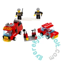 AlleBlox - Fire Brigade Tűzoltóállomás tűzoltóautókkal 245 db-os építőkocka játékszett (AB1011)