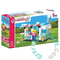AlleBlox - Girls World Cukrászda 99 db-os építőkocka játékszett (AB6025)