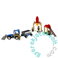 AlleBlox - Homestead Farm traktorral 344 db-os építőkocka játékszett (AB7004)