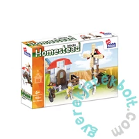 AlleBlox - Homestead Lovas tanya 183 db-os építőkocka játékszett (AB7003)