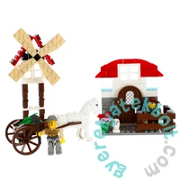 AlleBlox - Homestead Lovas tanya 183 db-os építőkocka játékszett (AB7003)