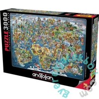 Anatolian 3000 db-os puzzle - Wonderful World Map (4923)