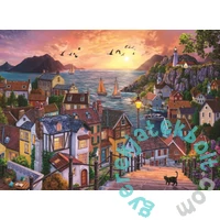 Anatolian 1000 db-os puzzle - Coastal Town at Sunset (1098)