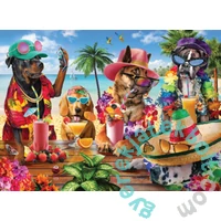 Anatolian 1000 db-os puzzle - Dogs Drinking Smoothies on a Tropical Beach (1102)