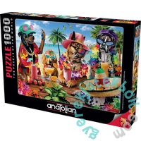 Anatolian 1000 db-os puzzle - Dogs Drinking Smoothies on a Tropical Beach (1102)