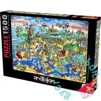 Anatolian 1500 db-os puzzle - European World (4557)