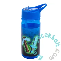 Aqua Pure szívószálas műanyag kulacs - 450 ml - Blue Pixel (511025003)