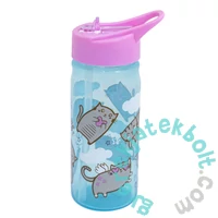 Aqua Pure szívószálas műanyag kulacs - 450 ml - Meow (511025009)