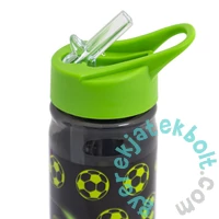 Aqua Pure szívószálas műanyag kulacs - 450 ml - Neo Football (511025007)