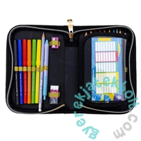 Fluffy Kitty szőrmés felszerelt kihajtható tolltartó - Black (503025026)