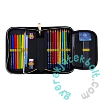 Fluffy Kitty szőrmés felszerelt kihajtható tolltartó - Black (503025026)