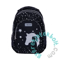 Glitter Silver Dream lovas ergonomikus iskolatáska, hátizsák - 3 rekeszes - Astrabag