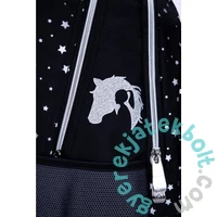 Glitter Silver Dream lovas ergonomikus iskolatáska, hátizsák - 3 rekeszes - Astrabag