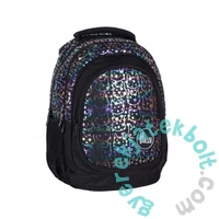Holo Neon Kitty cicás ergonomikus iskolatáska, hátizsák - 3 rekeszes - Hash