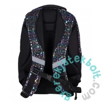 Holo Neon Kitty cicás ergonomikus iskolatáska, hátizsák - 3 rekeszes - Hash