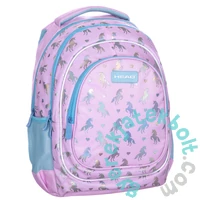 Unikornis ergonomikus iskolatáska, hátizsák - Holo Unicorns Heart - 3 rekeszes - Head
