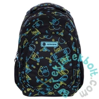 Neon Skate foszforeszkáló ergonomikus iskolatáska, hátizsák - 3 rekeszes - Astrabag (502022006)