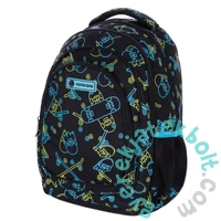 Neon Skate foszforeszkáló ergonomikus iskolatáska, hátizsák - 3 rekeszes - Astrabag (502022006)