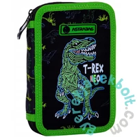 Neon T-REX foszforeszkáló felszerelt emeletes tolltartó - Astrabag