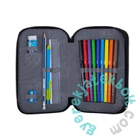 Neon T-REX foszforeszkáló felszerelt emeletes tolltartó - Astrabag