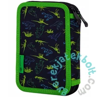 Neon T-REX foszforeszkáló felszerelt emeletes tolltartó - Astrabag