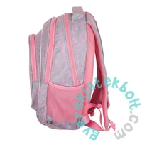 Cicás ergonomikus iskolatáska, hátizsák - 3 rekeszes - Pinky Kitty - Astrabag