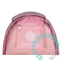 Cicás ergonomikus iskolatáska, hátizsák - 3 rekeszes - Pinky Kitty - Astrabag