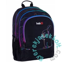 Rainbow Bunny nyuszis ergonomikus iskolatáska, hátizsák - 3 rekeszes - Hash