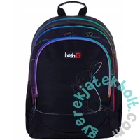 Rainbow Bunny nyuszis ergonomikus iskolatáska, hátizsák - 3 rekeszes - Hash