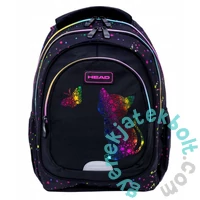 Rainbow Kitty - Golden Effect ergonomikus iskolatáska, hátizsák - 2 rekeszes - Head (502025032)