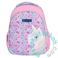 Unikornis ergonomikus iskolatáska, hátizsák - 2 rekeszes - Szivárvány
