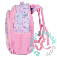 Unikornis ergonomikus iskolatáska, hátizsák - 2 rekeszes - Szivárvány