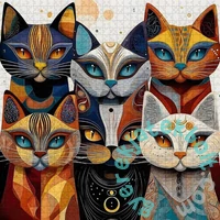 Bboldin 1000 db-os puzzle - Abstract Cat (PT-1144)