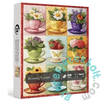 Bboldin 1000 db-os puzzle - Blooming Teacups (PT-1139)