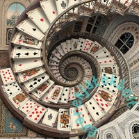Bboldin 1000 db-os puzzle - Card spiral staircase (PT-661)