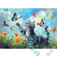 Bboldin 1000 db-os puzzle - Cat Chasing Butterfly (Z-488)