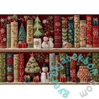 Bboldin 1000 db-os puzzle - Cozy Christmas Bookshelf (PT-490)