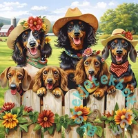 Bboldin 1000 db-os puzzle - Dachshund Family (PT-1131)