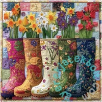 Bboldin 1000 db-os puzzle - Floral Garden Boots (PT-270)