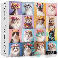 Bboldin 1000 db-os puzzle - Flower Crown Cat (Z-570)