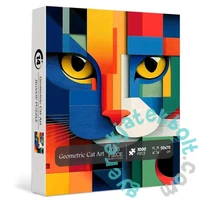Bboldin 1000 db-os puzzle - Geometric Cat Art (PT-747)