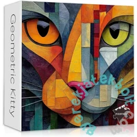 Bboldin 1000 db-os puzzle - Geometric Kitty (PT-1212)