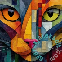 Bboldin 1000 db-os puzzle - Geometric Kitty (PT-1212)