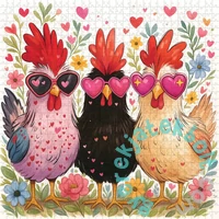 Bboldin 1000 db-os puzzle - Heart Chicken Garden (PT-238)